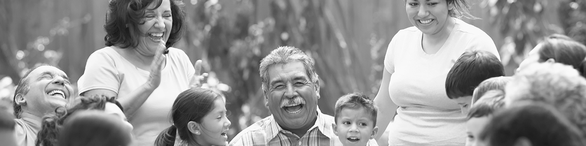 hispanic family celebrating